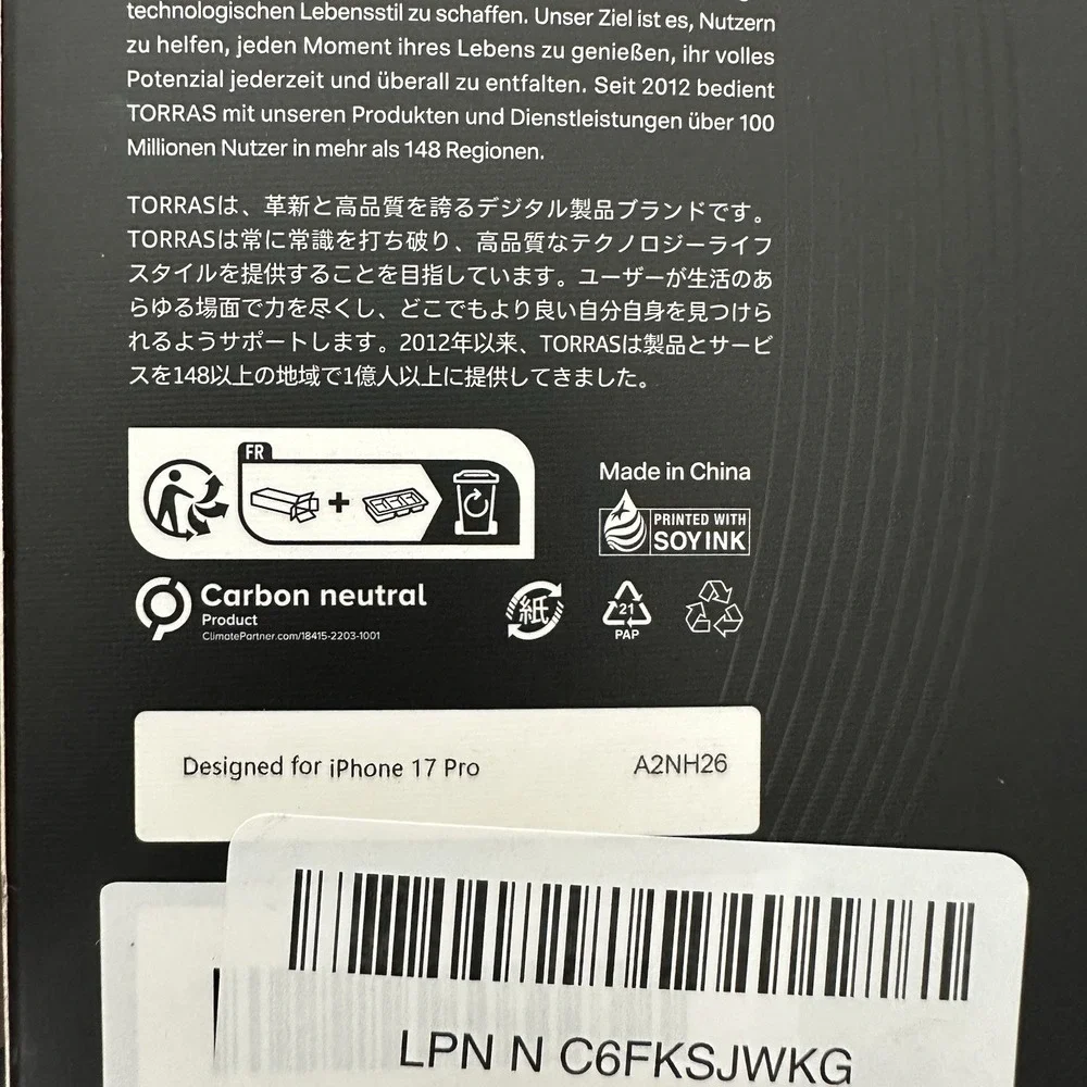 TORRAS Ostand Q1 iPhone 17 Pro Case Guardian Slim Magnetic Ring‎ Kickstand Blue